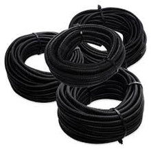 Load image into Gallery viewer, A-T 4-Pack 1/4", 3/8", 1/2", 3/4" x 50 Feet Each Split Wire Loom Convoluted Tubing