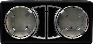 Absolute CDEB12BK Dual Black 12" Ported Enclosure Subwoofer Box