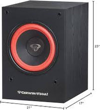 Load image into Gallery viewer, 2 Cerwin Vega SL-10S 10" Powered Subwoofer 212 Watts