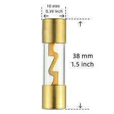 Absolute AGU80-5 80 Amp Gold-Plated AGU Glass Fuse (5 Pack)