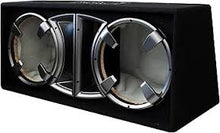Load image into Gallery viewer, Absolute CDEB12BK Dual Black 12" Ported Enclosure Subwoofer Box