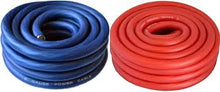 Load image into Gallery viewer, 50 FEET PREMIUM 0 GAUGE BLUE &amp; RED POWER + GROUND WIRE CABLE 1/0 GAUGE CAR AUDIO