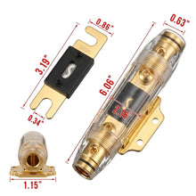 Load image into Gallery viewer, 2 Absolute ANH2-250 Inline Waterproof ANL Holder 1/0 Gauge fuseholder + 250 Amp Fuse