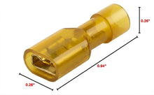Load image into Gallery viewer, 10 American Terminal 12/10-Gauge Nylon Fully-Insulated Female Quick Disconnects
