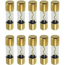 Load image into Gallery viewer, MK 10 AGU Fuse 150AMP 150 AMP AGU FUSES Gold Plated Inline Glass
