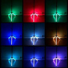 Load image into Gallery viewer, 2 Universal Light Up Multi Color LED Speaker Stands w/Remote