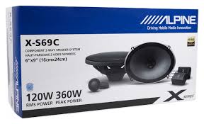 Alpine X-S69C Bundle - Two pairs of X-Series 6x9 Inch Component 2-Way Speakers