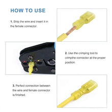 Load image into Gallery viewer, 2 American Terminal 12/10-Gauge Nylon Fully-Insulated Female Quick Disconnects
