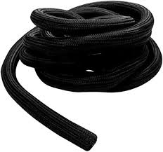 Install Bay F6N150BK 1 1/2in Self-Wrapping Split Braid Sleeving Black 25ft