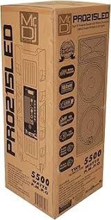 2 MR DJ PBX6600LED Bluetooth Speaker <br/>Professional Dual 2x15" 5500W Speaker PA DJ LIGHT Bluetooth