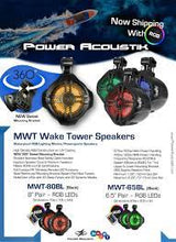 Load image into Gallery viewer, Power Acoustik MWT-65BL 6.5″ Marine Wake Tower Speakers with RGB LED Lights