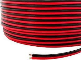Absolute SWRB18-100 2 conductor Speaker Wire 18 Gauge 100 Feet Red Black Stranded Car Home Audio Marin ATV