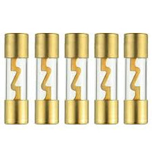 Load image into Gallery viewer, Absolute AGU120-5 120 Amp Gold-Plated AGU Glass Fuse (5 Pack)