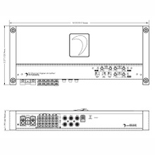 Load image into Gallery viewer, Diamond Audio HXM1100.6D HXM 6-Channel 1100W RMS Full Range Class D Amplifier