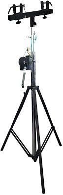 MR DJ ST200 & SBB260 Pro Lighting 12 Foot Crank Light Stand & Square Truss T-Bar Adapter
