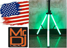 Load image into Gallery viewer, 2 Universal Light Up Multi Color LED Speaker Stands w/Remote