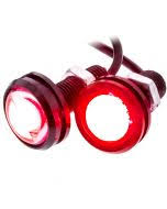 Load image into Gallery viewer, Heise HE-BALR Red Accent Light with Black Frame - .75 Inch, 3 Watt