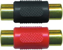 Load image into Gallery viewer, MR DJ MDFF100-10 Female-to-Female RCA Barrel Connector Red &amp; Black (10 Pack)
