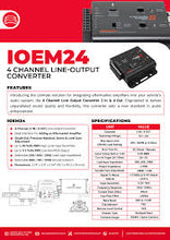 Load image into Gallery viewer, Cerwin Vega IOEM24 4 Channel Line Output Converter 2-In &amp; 4-Out