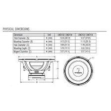 Load image into Gallery viewer, Diamond Audio DMD122 12" 200W RMS 2-Ohm Impedance Subwoofer