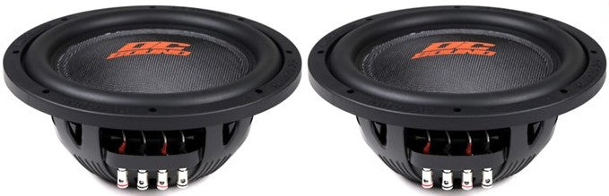 2 DC Sound DSW2500 12" Shallow-Mount Subwoofer 2500W + Ported Box + 8G Amp Kit