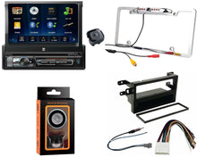 Load image into Gallery viewer, Dual XDVD176BT 7" Touchscreen Single DIN Car Stereo CAM1500S Rear Camera Magnet Phone Holder &amp; Dash Kit for 1998-02 Honda Accord