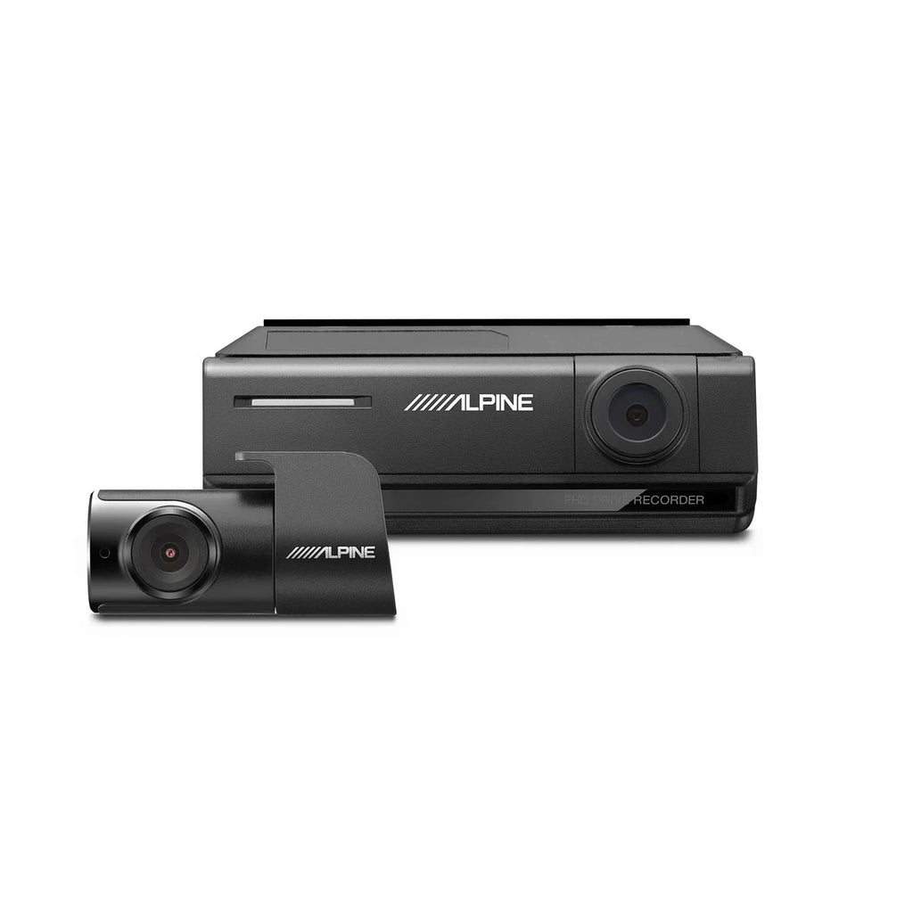 Alpine iLX-407 7" Receiver + DVR-C320R Front & Rear Dash Camera + Accessory Bundle