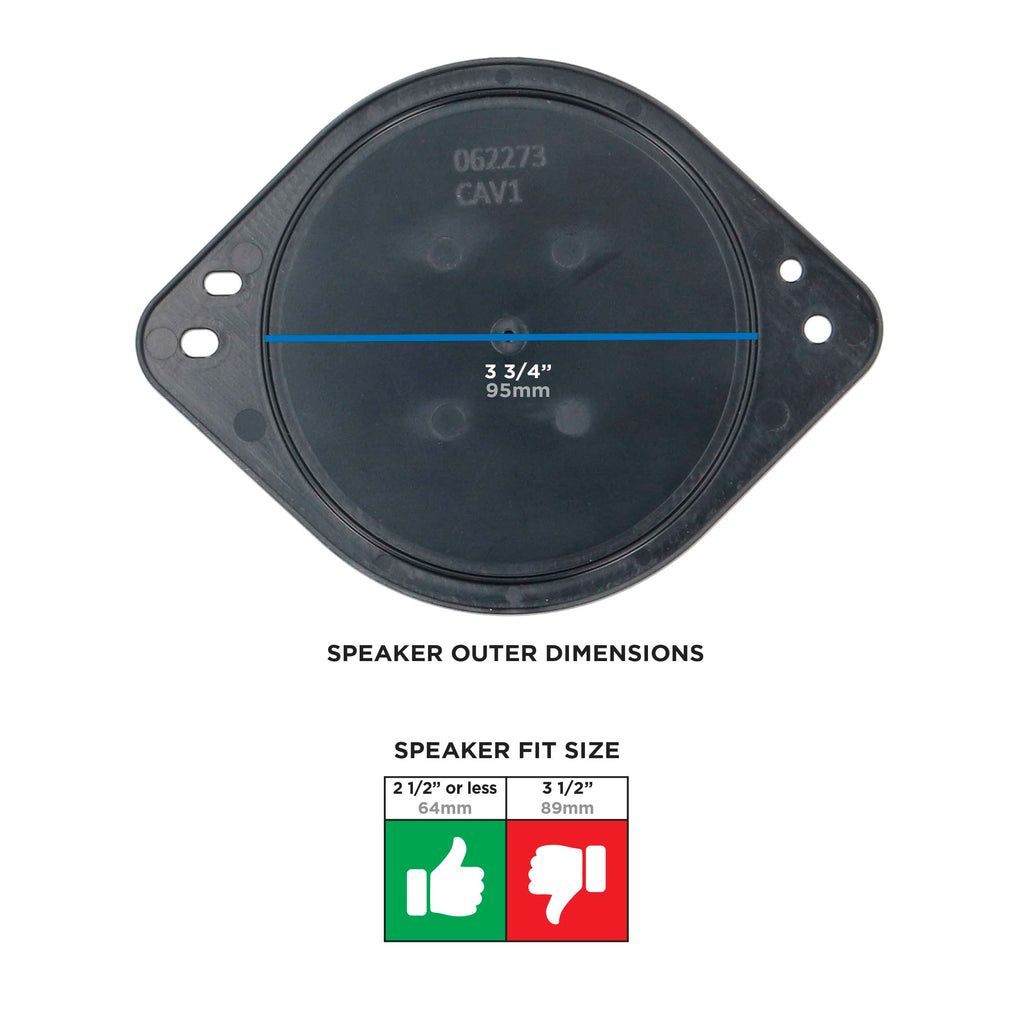 Metra 82-5609 Dash-Mount Tweeter Plate - Compatible Fits for Ford Bronco 2021-Up