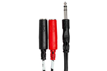 Load image into Gallery viewer, Hosa YPP-117 Stereo Breakout Cable 1/4 in TRS to Dual 1/4 in TSF
