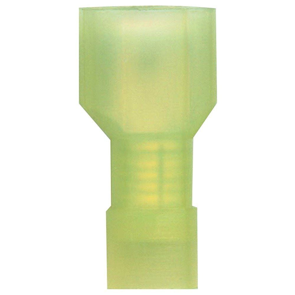 Absolute MQD1210Y 12/10 Gauge Nylon Fully Insulated Male Quick Disconnects Yellow