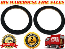 Load image into Gallery viewer, 2 10" Black Carpeted MDF Car Stereo Speaker Woofer Subwoofer Sub Ring Spacer