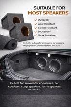 Load image into Gallery viewer, Absolute C3BK 3' Long 4' Wide Black Carpet for Speaker Sub Box Carpet