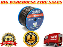 Load image into Gallery viewer, Absolute 1/0 Gauge 50 FT PRO Xtreme Twisted Power / Ground Battery Wire Cables Black