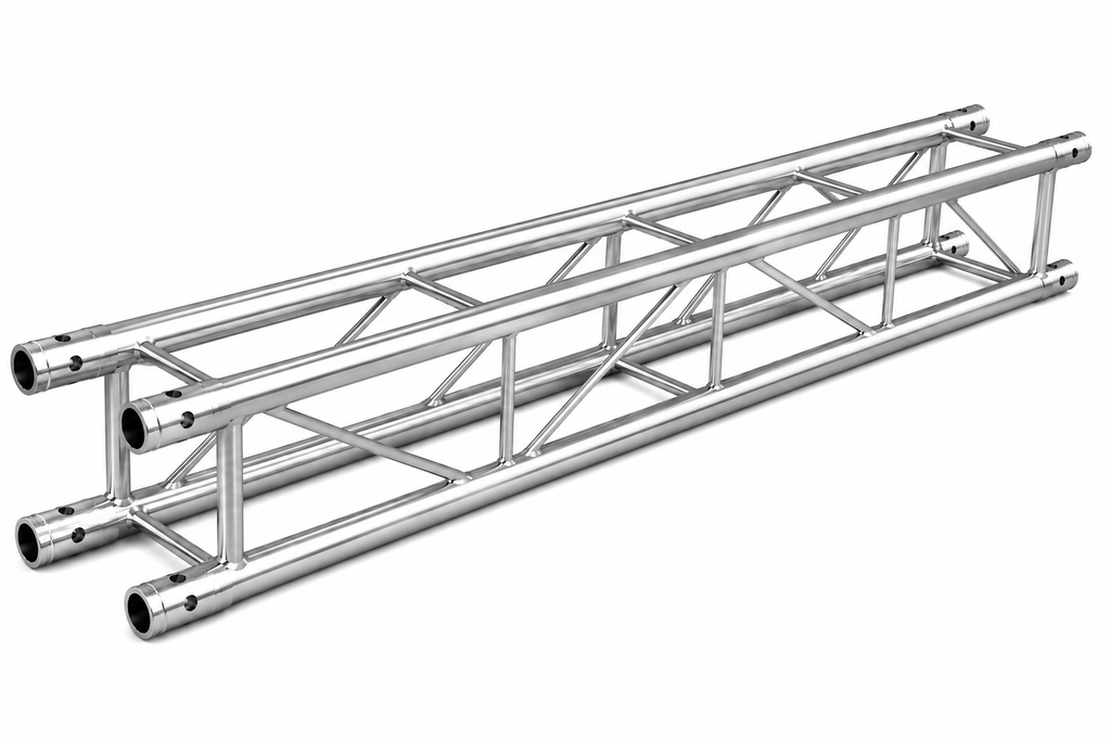 MR Truss TSQ1312 13.12 Feet 4 Meter Universal Straight 12" Square Box Aluminum Lighting Trussing Segment for Pro Audio DJ with 2-inch Tubing