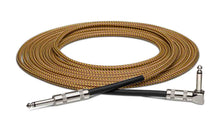 Load image into Gallery viewer, Hosa GTR-518R, Straight to Right Angle Tweed Guitar Cable - 18 Feet