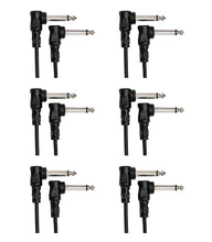 Load image into Gallery viewer, Hosa CFS-106, 6 Inch Molded Right-Angle Guitar Patch Cable Package (6 Pack)