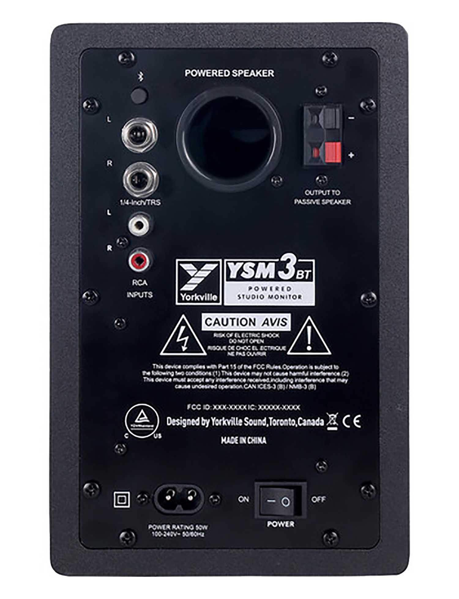 Yorkville Sound YSM3BT, 50W Multimedia Reference Monitors with Bluetooth - 3 Inch