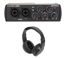 Load image into Gallery viewer, PRESONUS AUDIOBOX 96 2x2 Audio 2.0 Recording Interface + Samson SR350 Headphones
