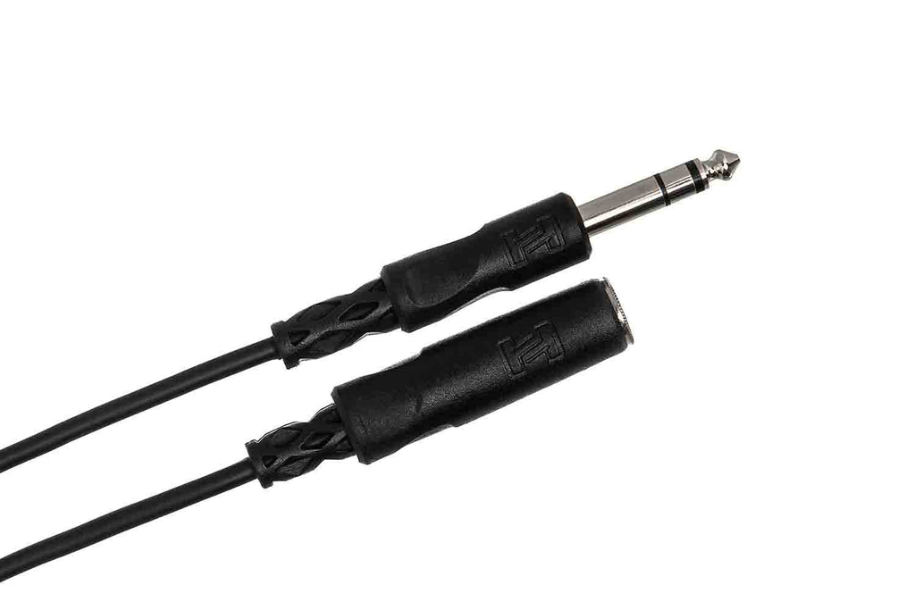 Hosa HPE-310 Headphone Extension Cable 1/4 in Male TRS to 1/4 in Female TRS – 10 Feet