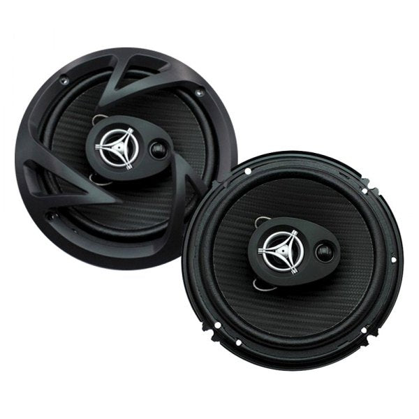 2 Pair Power Acoustik EF-653 6.5″ 3-Way Full-Range Speakers