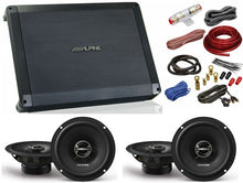 Load image into Gallery viewer, 2 Alpine EL-E65-G 6.5" Coax speakers + BBX-F1200 280W 4-Ch Amp + 4G Wiring Kit