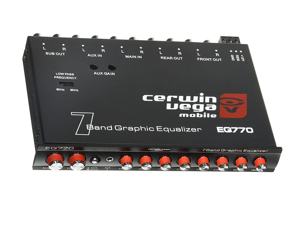 Cerwin Vega EQ770 7-Band Graphic Equalizer with Auxiliary Input
