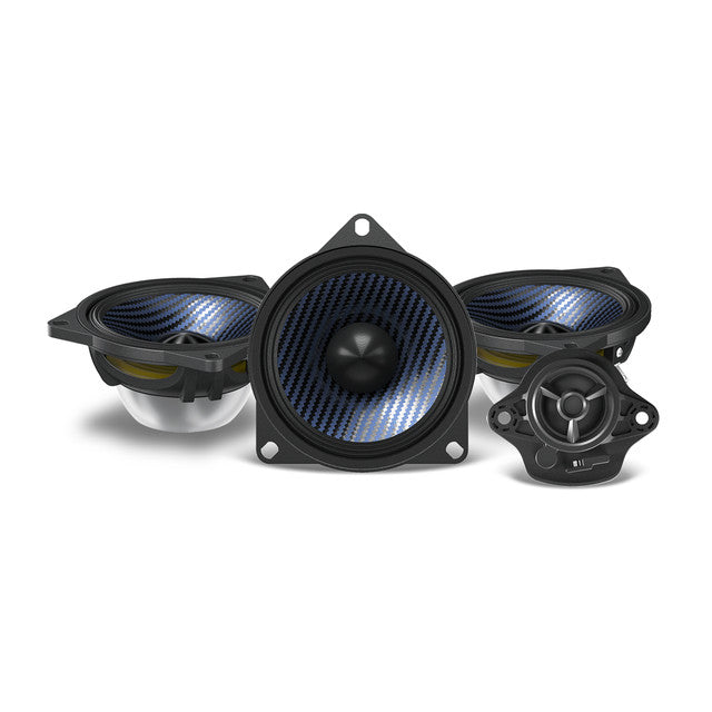 Alpine EV-40M-T 4" Front Dash Speaker Upgrade Kit Fit 17-24 Model 3 & 20-24 Y Bundle