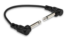 Load image into Gallery viewer, Hosa CFS-106, 6 Inch Molded Right-Angle Guitar Patch Cable Package (6 Pack)