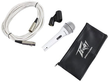 Load image into Gallery viewer, Peavey PVI 2W Cardioid Unidirectional Dynamic Vocal Microphone with XLR Cable - White