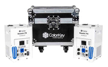 Load image into Gallery viewer, Colorkey CKU-7703-KIT Cold Spark Machine Bundle 2 Dazzlers with Road Case - White