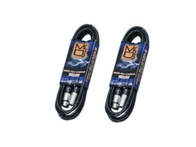 Load image into Gallery viewer, 2 MR DJ 5 Pin DMX Shielded Lighting Cable 10' ft - Stage DJ XLR Data Light Cable
