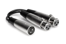 Load image into Gallery viewer, Hosa YXF-119 Y Cable, XLR3M to Dual XLR3F - 6 Inch
