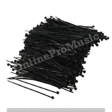 Load image into Gallery viewer, 1000 Pcs Black Plastic Cable Zip Tie Fasten Wrap 80mm x 2mm