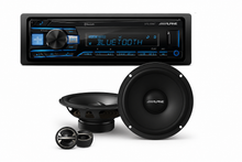 Load image into Gallery viewer, Alpine UTE-83BT Digital Media Receiver + EL-E65C-G 6.5" Component Speaker